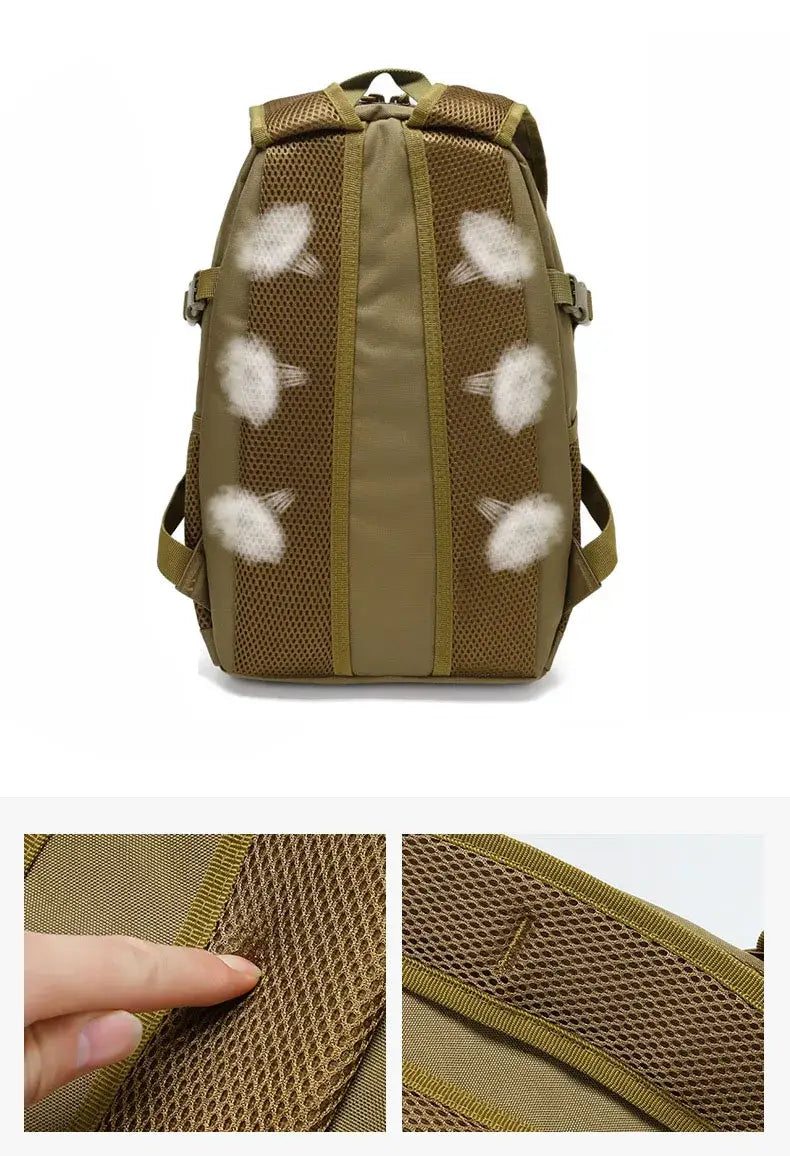 Sac à dos Dull étanche pour homme sacs de voyage en plein air petits sacs à dos de camping pêche chasse vert armée 25l