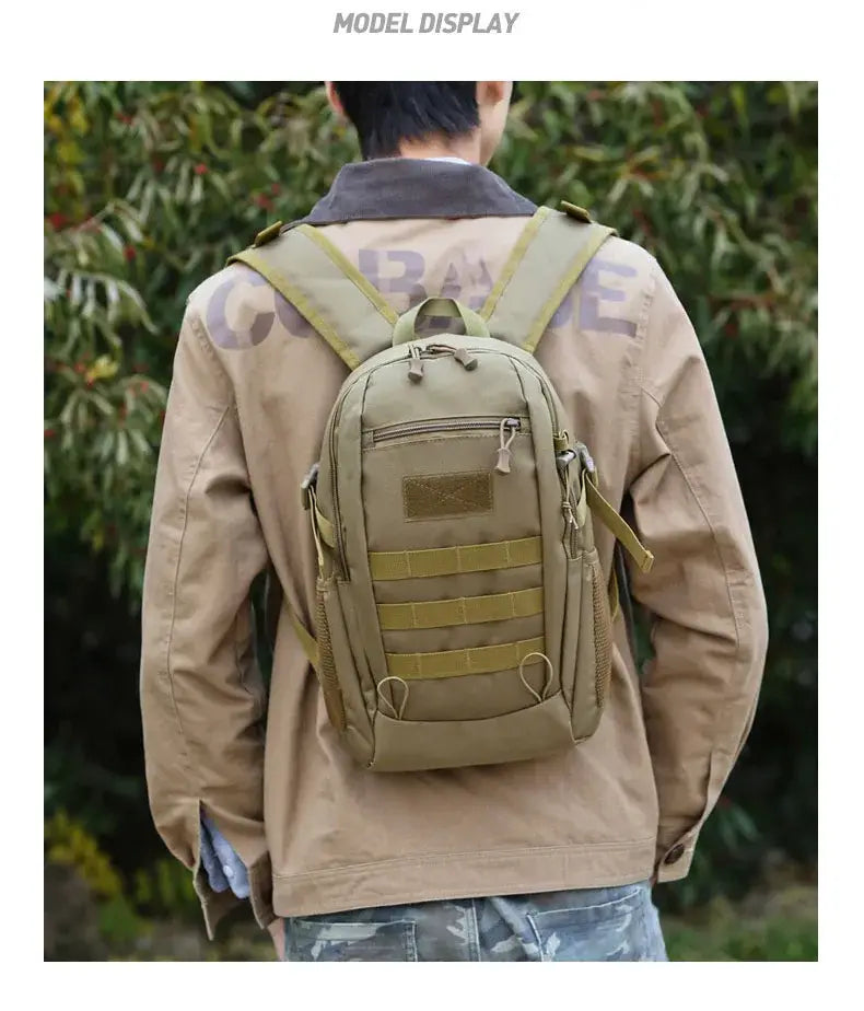 Sac à dos Dull étanche pour homme sacs de voyage en plein air petits sacs à dos de camping pêche chasse vert armée 25l