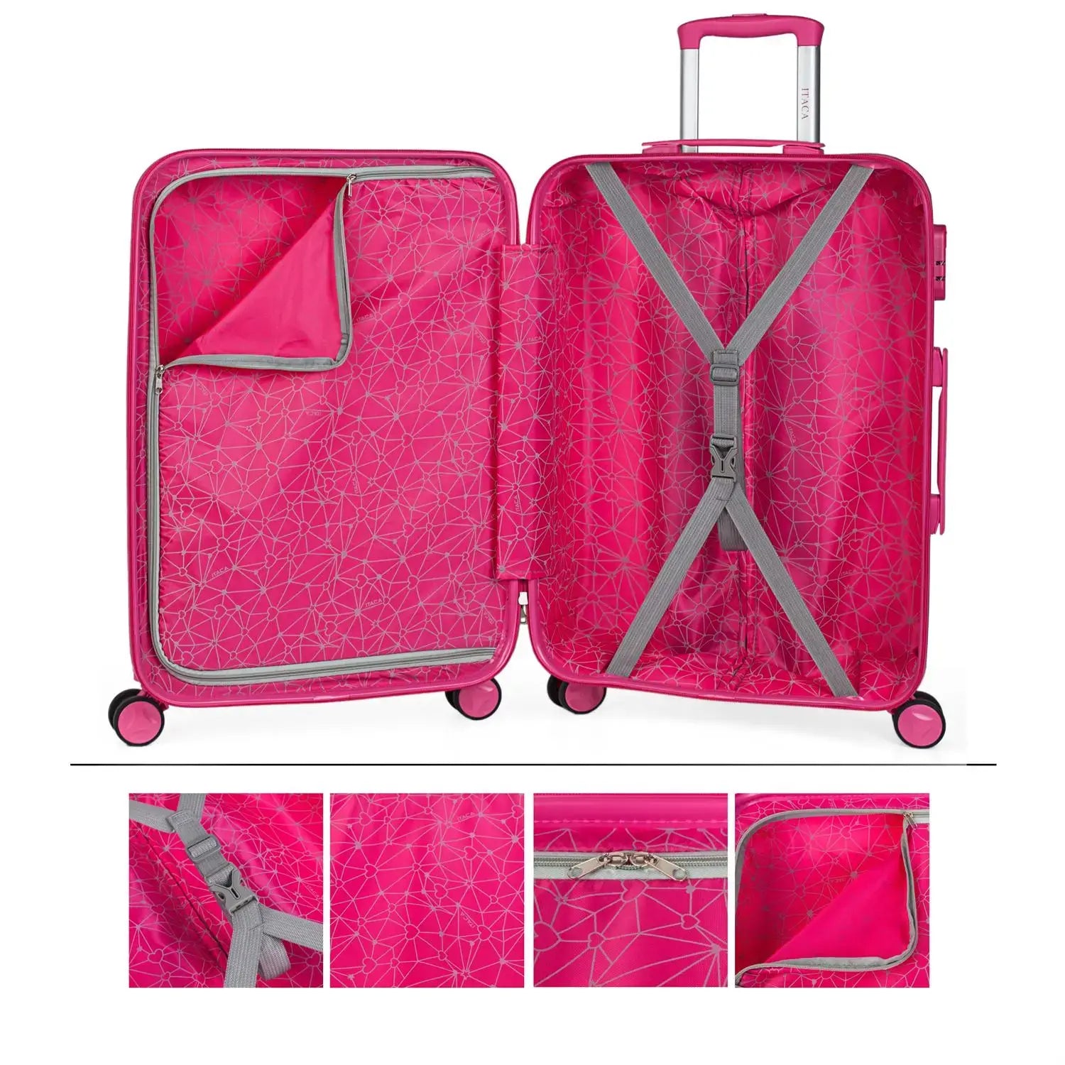 Valise Moyenne 4 Roues Polycarbonate Enfant Fille 702460