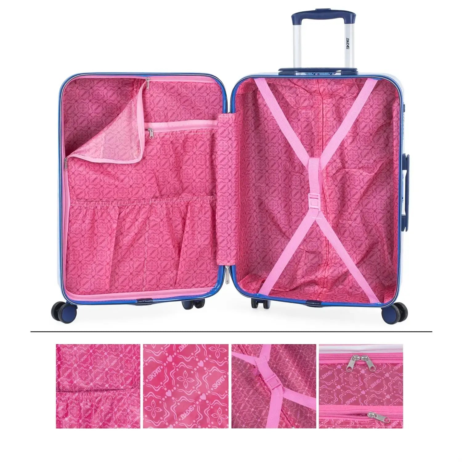 Valise cabine enfant rigide en polycarbonate 44x67x24 cm