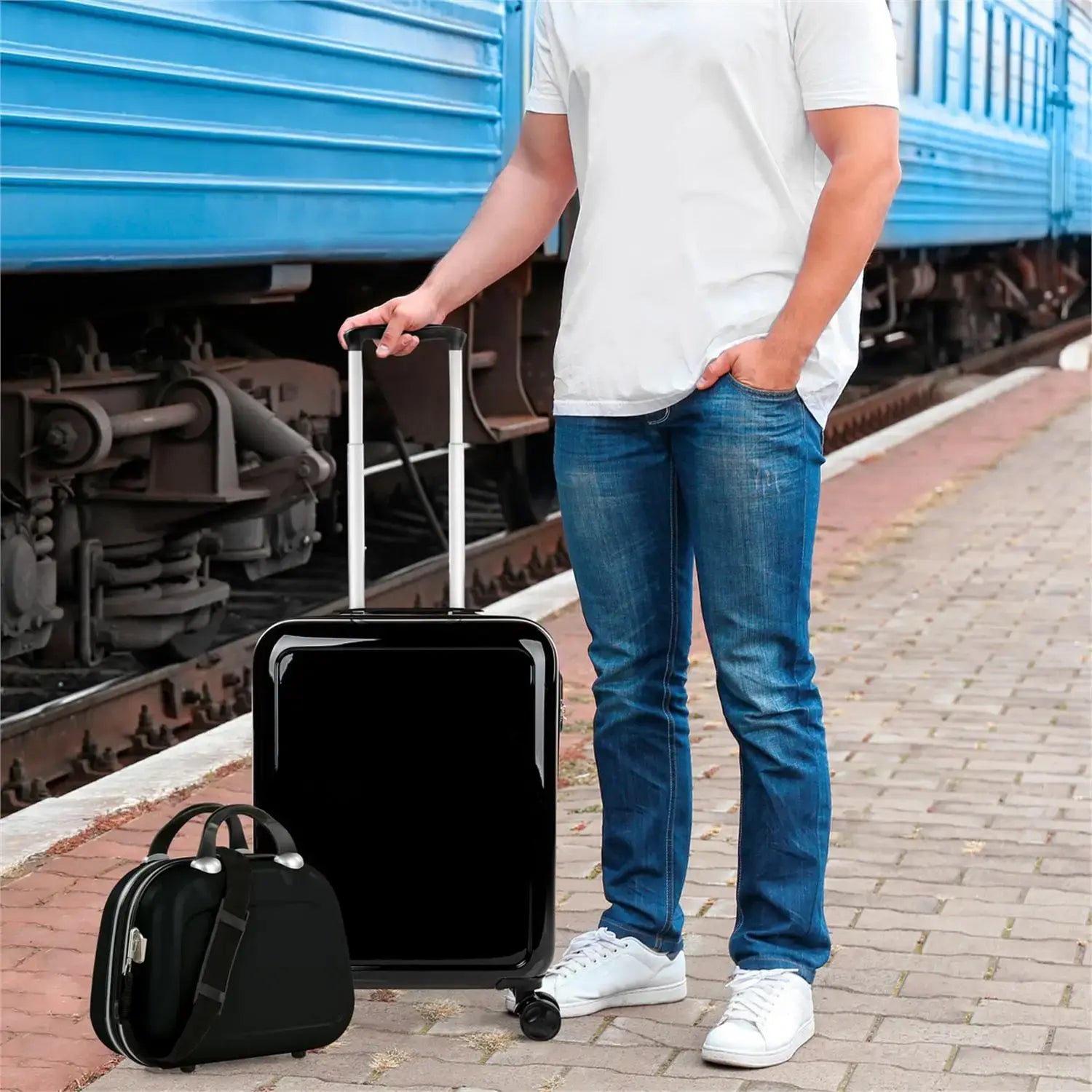 Valise cabine légère 4 roues avec cadenas - ITACA