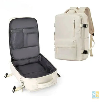 Backpack 40x30x20 Airplane Cabin Hand Luggage Backpack Laptop Backpack for Aeroplane Travel School Backpacks - Off white