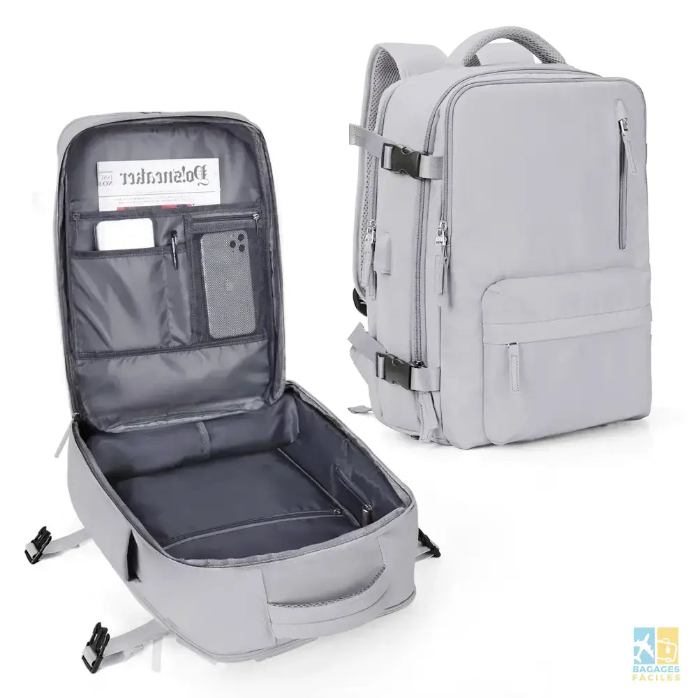 Backpack 40x30x20 Airplane Cabin Hand Luggage Backpack Laptop Backpack for Aeroplane Travel School Backpacks - Grey