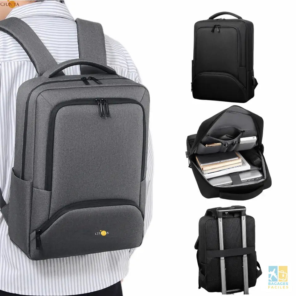 CFUN YA New Fashion Men Business Backpack 15.6 Computer Bag Teen Student Schoolbag Outdoor Knapsack Male Travel Laptop