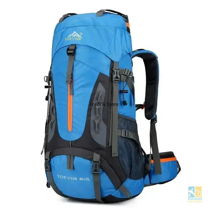 Grand sac à dos de camping, randonnée 65L, unisexe, imperméable - Bagages Faciles