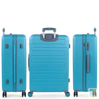 Grande valise de voyage rigide avec 4 roues doubles ABS - Bagages Faciles