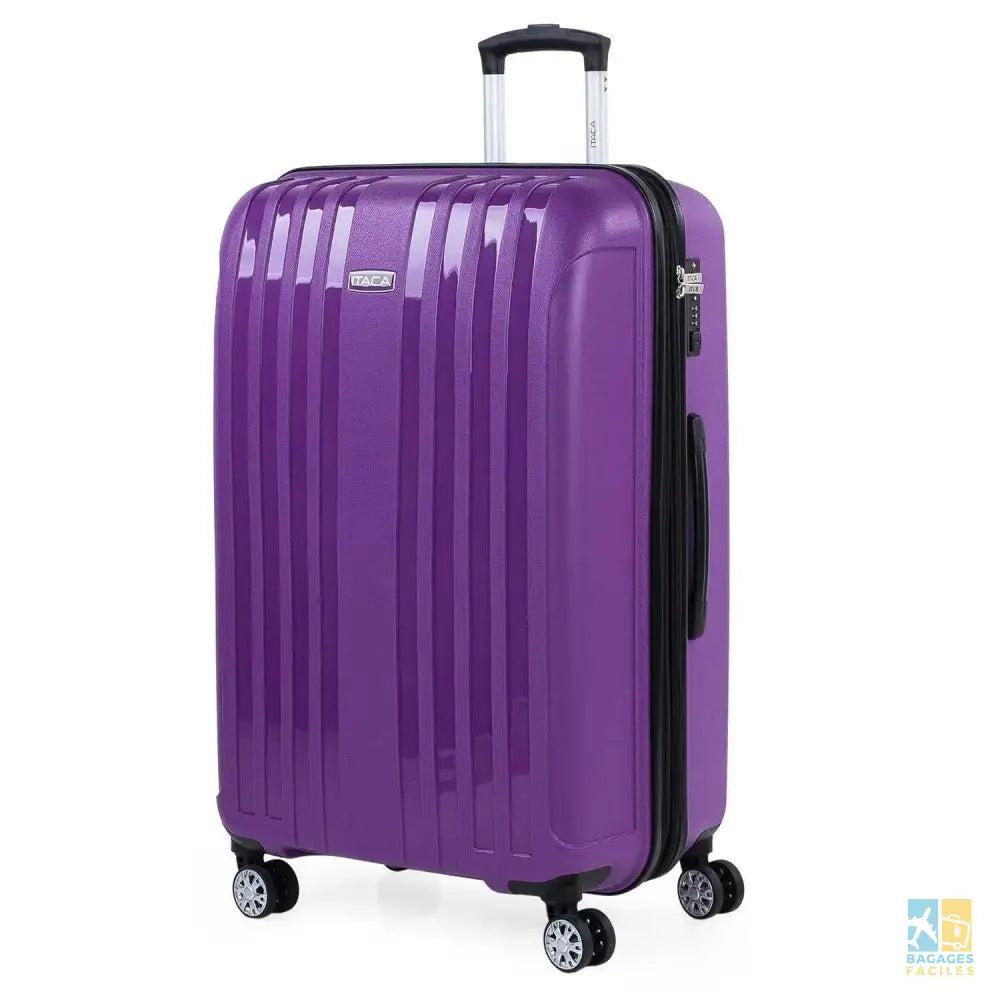 Grande valise rigide avec roues doubles et serrure TSA - Bagages Faciles