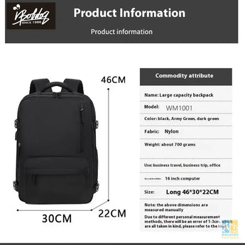 Laptop Bag Travel Backpack for Women Large Capacity Easyjet Carry-Ons 45x36x20 Backpack Ryanair 40x20x25 Men’s Cabin