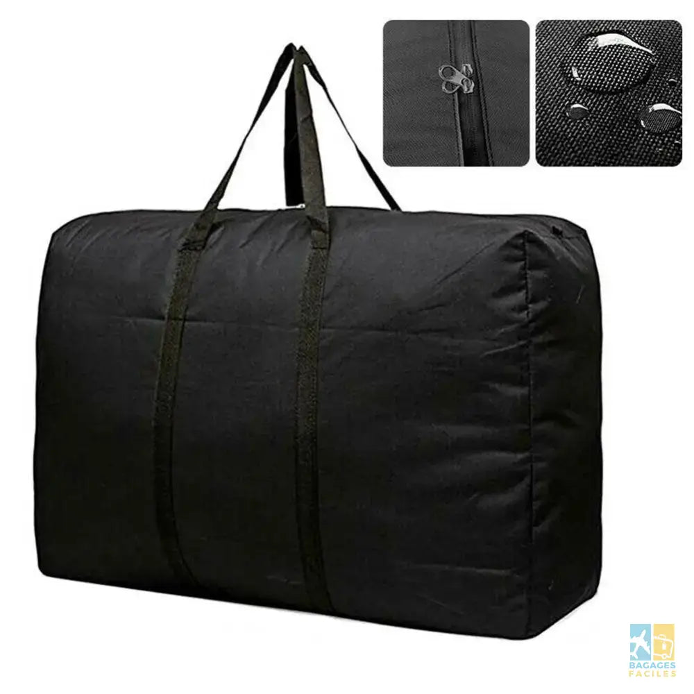 Large Capacity Folding Duffle Bag Travel Clothes Storage Bags Zipper Oxford Weekend Bag Thin Portable Moving Luggage