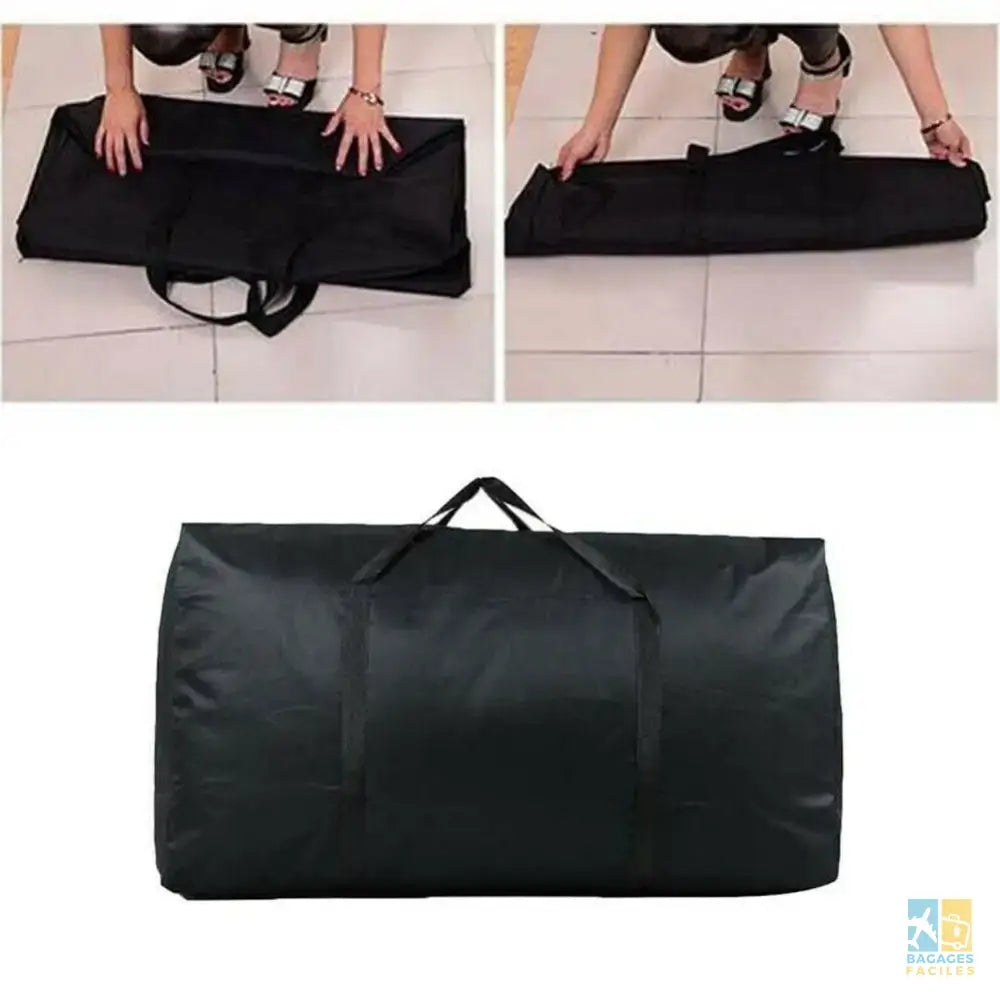 Large Capacity Folding Duffle Bag Travel Clothes Storage Bags Zipper Oxford Weekend Bag Thin Portable Moving Luggage