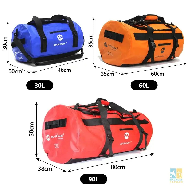 Large Capacity Travel Luggage Handbag 30L 60L 90L Storage Bags for Hiking Camping Waterproof Duffel Bag Weekender Tote