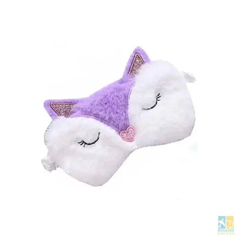 Masque de Sommeil en Plush 20x9,5 cm - Écologique et Cute - Bagages Faciles