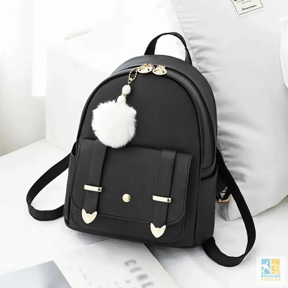 Mini Backpack PU Leather 23x17.5cm - Léger et Pratique - Bagages Faciles