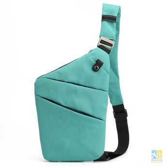 Sac à dos anti-vol pour homme pratique et élégant léger - Sky Blue / spain / Right Shoulder