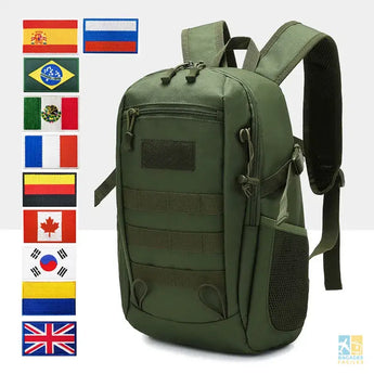 Sac à dos Dull étanche pour homme, sacs de voyage en plein air, petits sacs à dos de camping, pêche, chasse, vert armée, 25l - Bagages Faciles