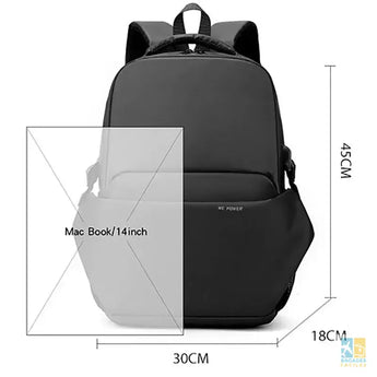 Sac à dos homme 15,6" étanche léger robuste - 45x30x15 cm - Bagages Faciles