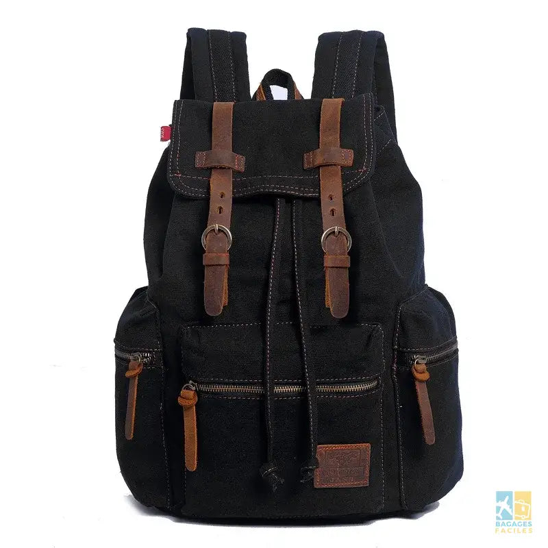 Sac à Dos Homme 15.6’’ Vintage en Toile Résistant 36-55L