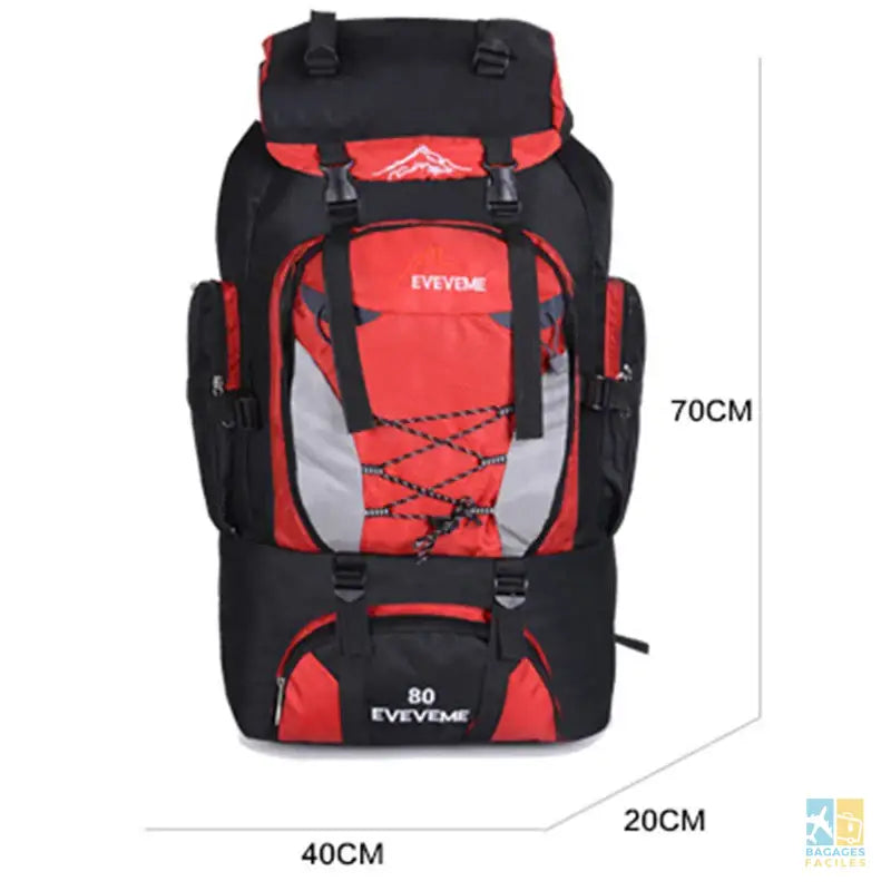 Sac à dos homme 55-60L léger robuste étanche pour trekking