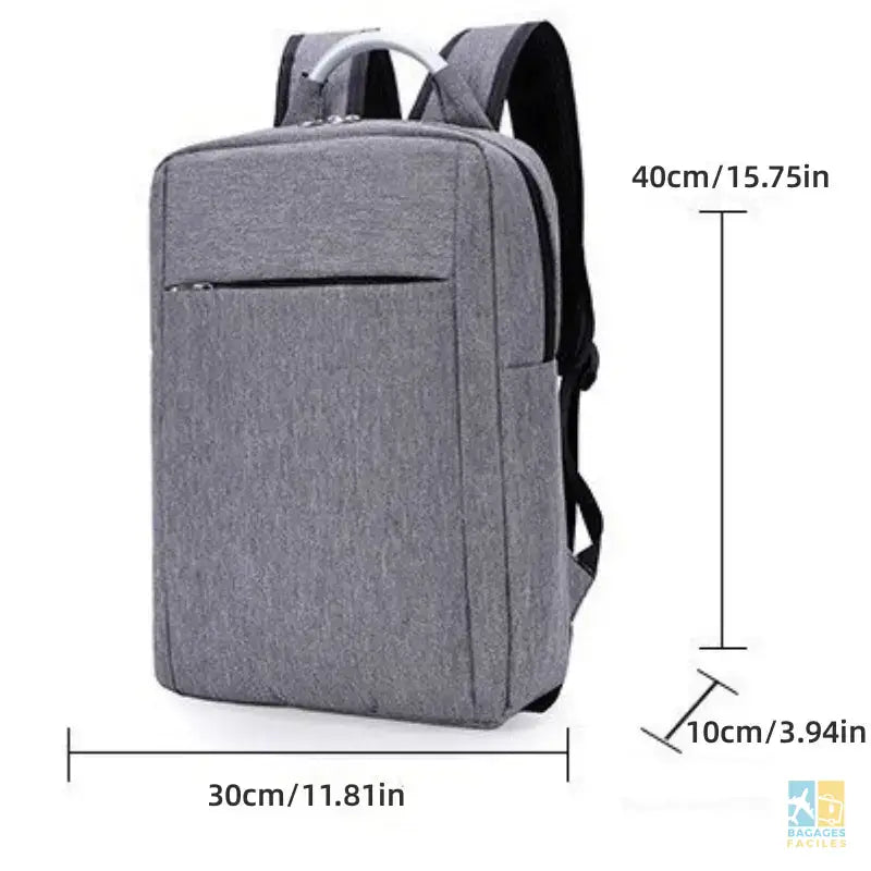 Sac à dos professionnel 20-35L avec USB et bandes réfléchissantes