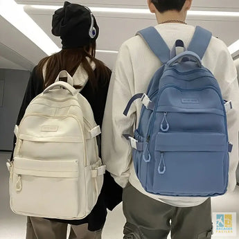 Sac à dos unisexe 20-35L en nylon pour école et travail