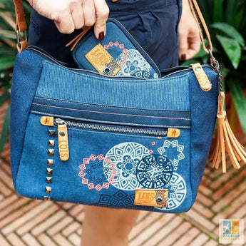 Sac à épaule pour femmes Lois - Pratique et robuste - Blue