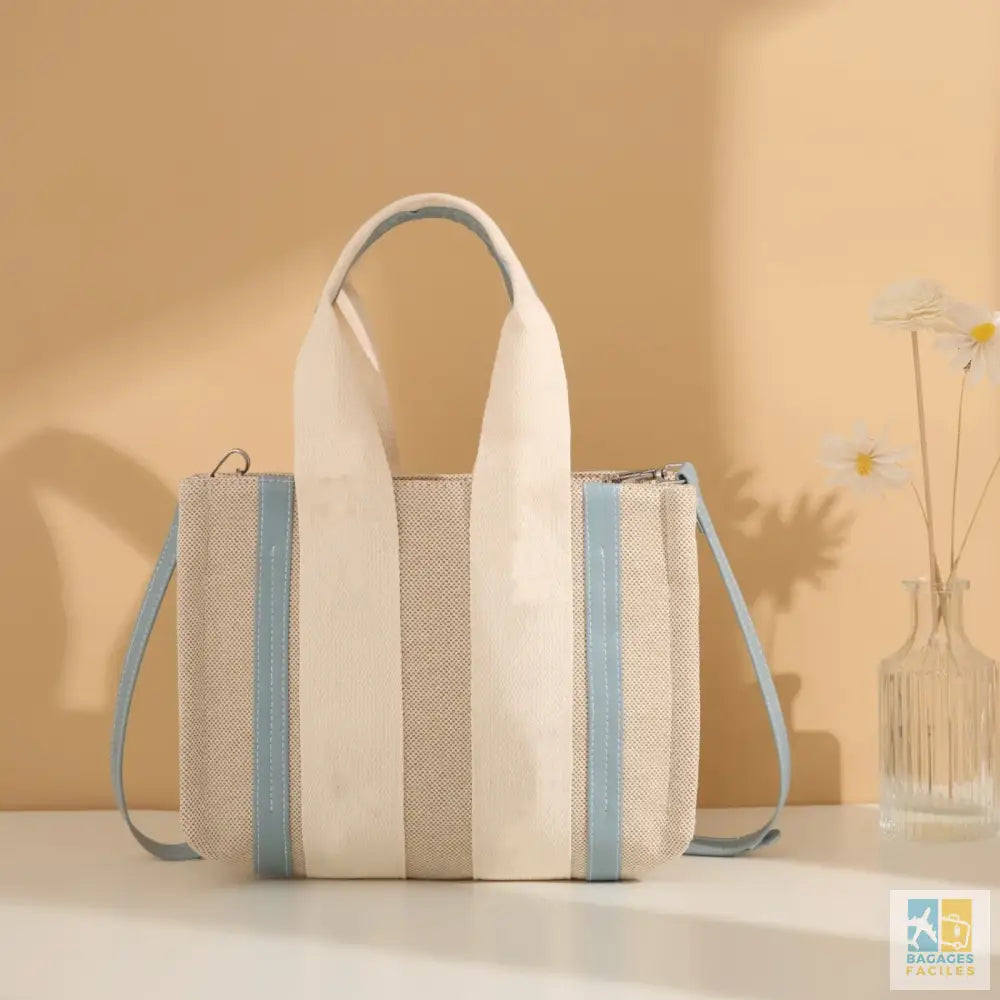 Sac à main femme en toile pratique et durable style décontracté - Blue / spain / S