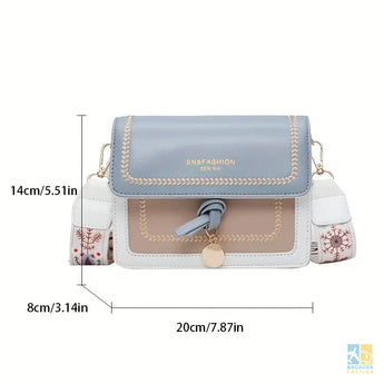 Sac à Main Femme Fashion avec Décoration et Bandoulière Ajustable