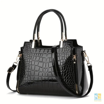 Sac à main tendance 80ml style crocodile léger et pratique