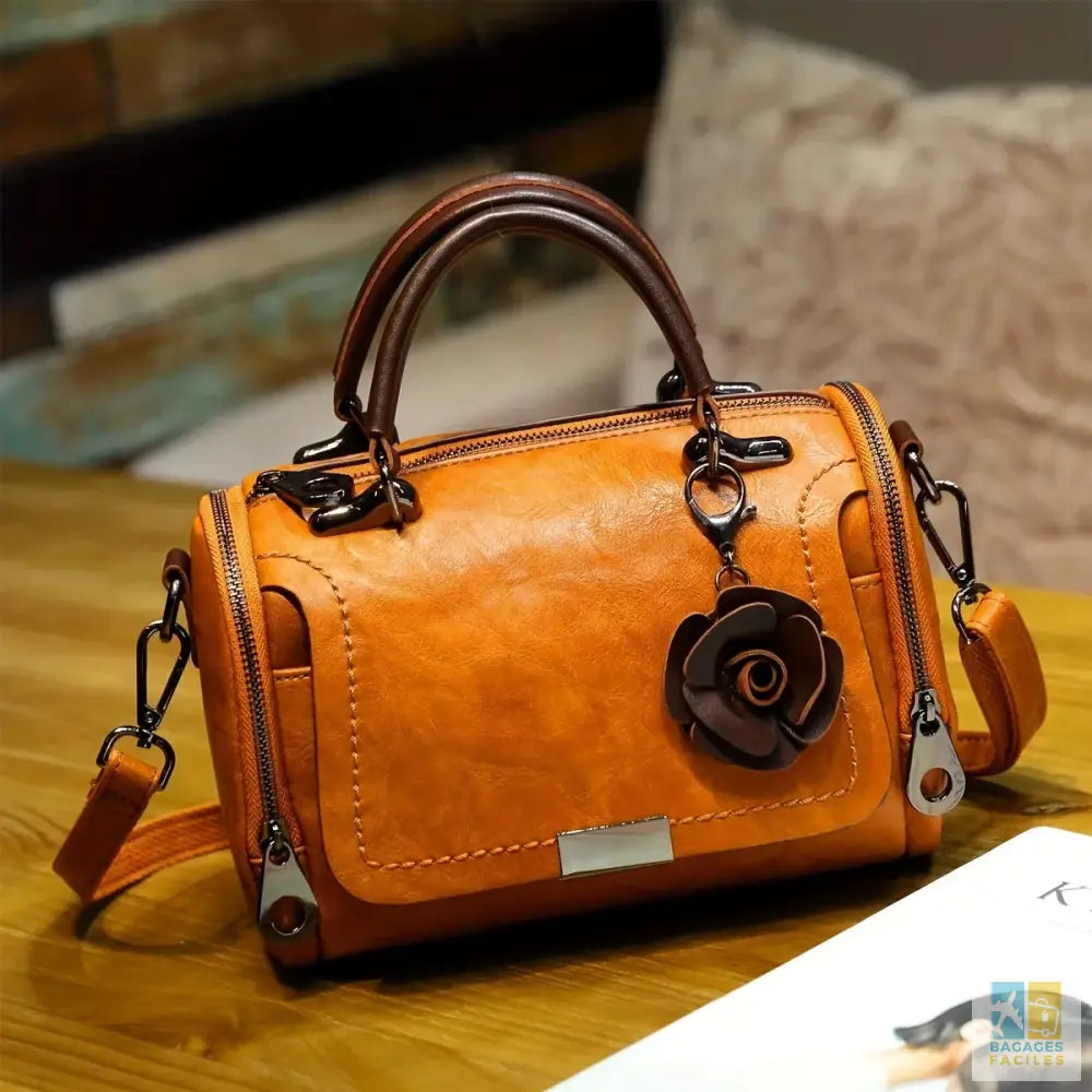 Sac à main vintage 23x17,5 cm léger et pratique pour femmes