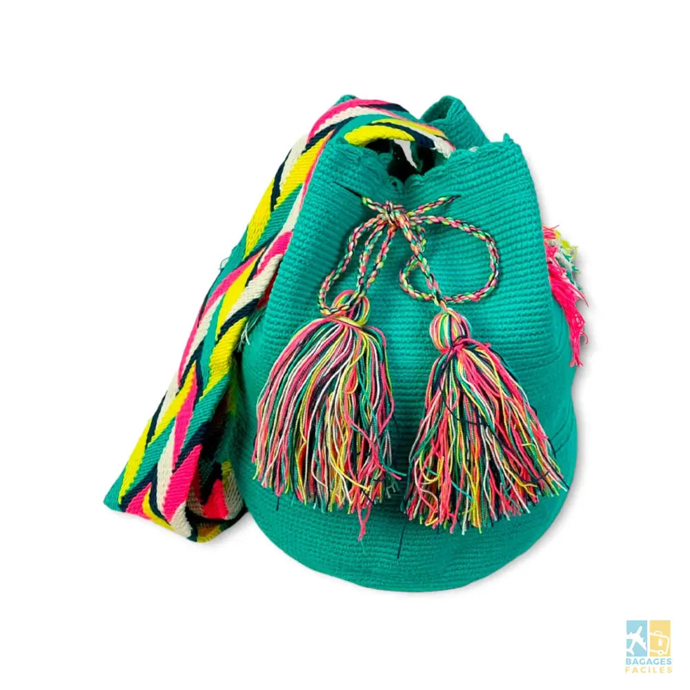 Sac à main Wayuu 100% coton léger et pratique 19.5x23x29.5 cm