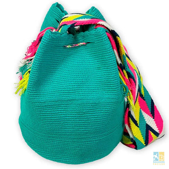 Sac à main Wayuu 100% coton léger et pratique 19.5x23x29.5 cm