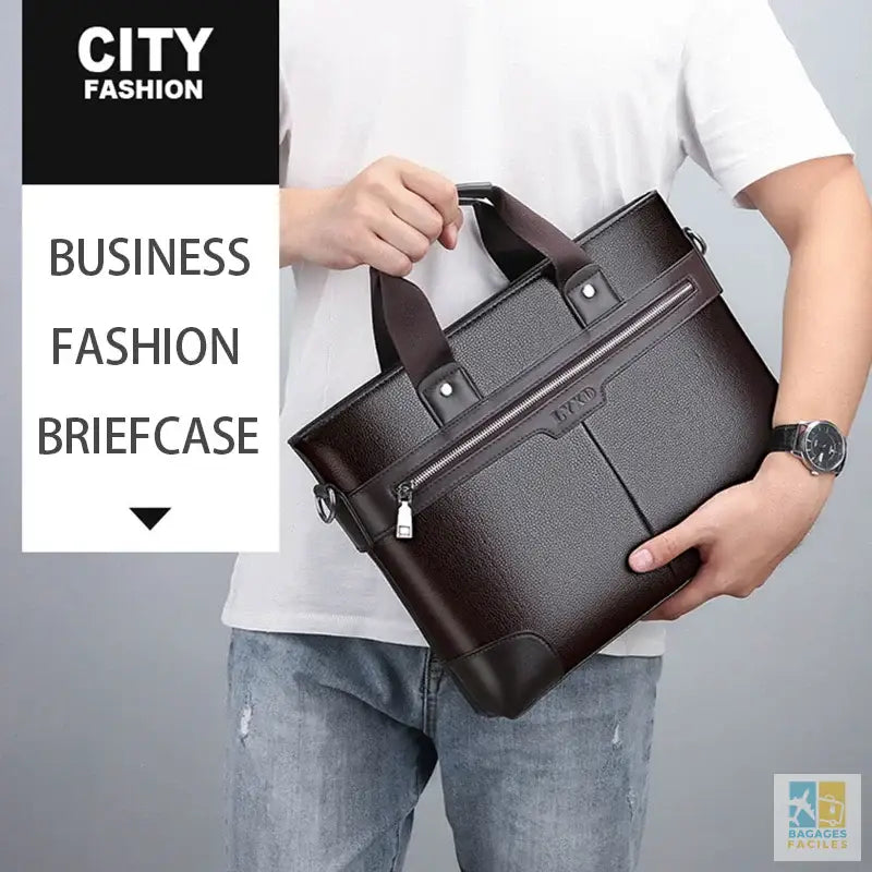 Sac business en cuir PU pour homme - Élégant et pratique