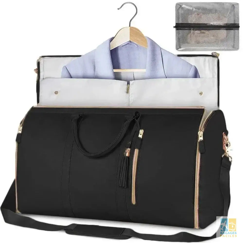 Sac de voyage pliable femme PU 52x33x13 cm léger & pratique