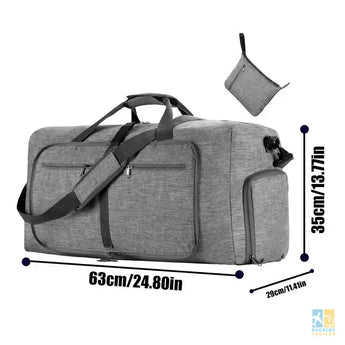 Sac de Voyage Pliable LIILAI MIC 63x35x29cm Léger et Robuste