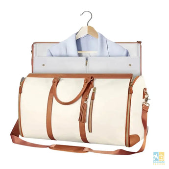 Sac de Voyage PU Cuir Avec Poche pour Chaussures Pratique et Élégant