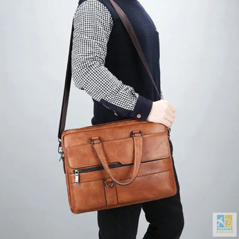 Sac Homme en PU Cuir élégant et pratique pour bureau et voyage