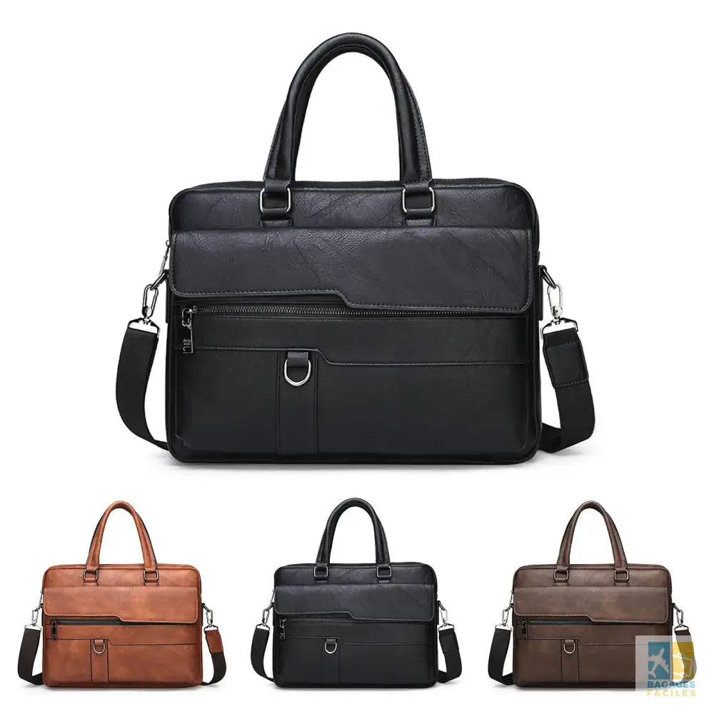 Sac Homme en PU Cuir élégant et pratique pour bureau et voyage