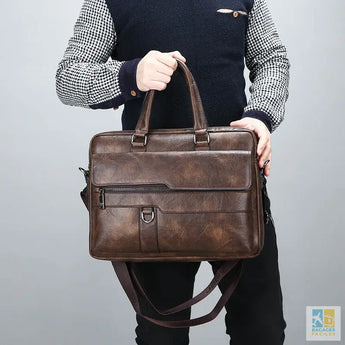 Sac Homme en PU Cuir élégant et pratique pour bureau et voyage