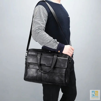 Sac Homme en PU Cuir élégant et pratique pour bureau et voyage