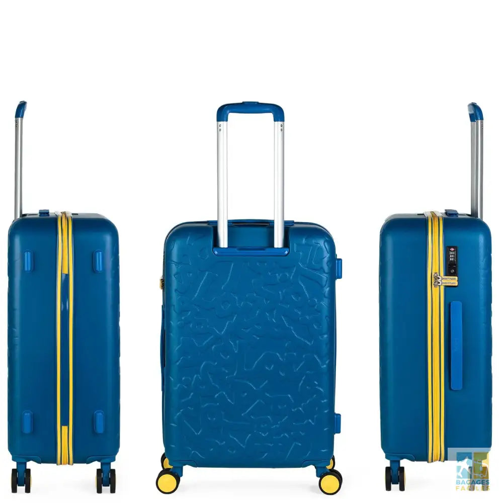 Set de 3 valises rigides à 4 roues en ABS - Bagages Faciles