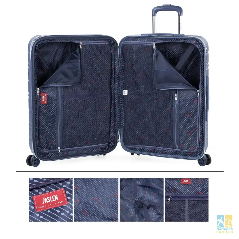 Set de 3 Valises de Voyage Ultra-légères avec USB - Bagages Faciles