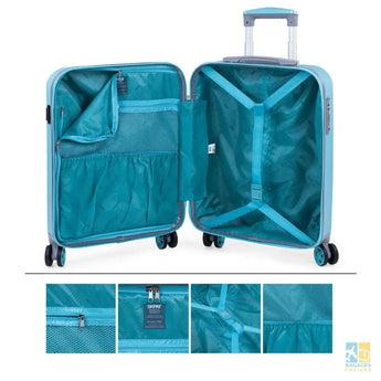 Set de valises légères ABS 76x49x29 cm avec USB et TSA