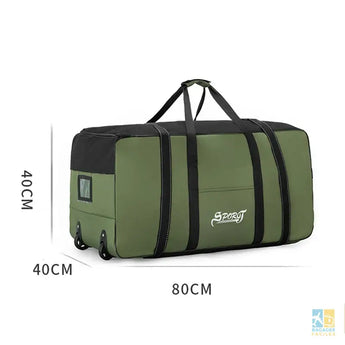 Unisex Wheeled Travel Bag Universal Foldable Luggage Bags with Wheels Large Capacity Waterproof Luggage Storage Carrier