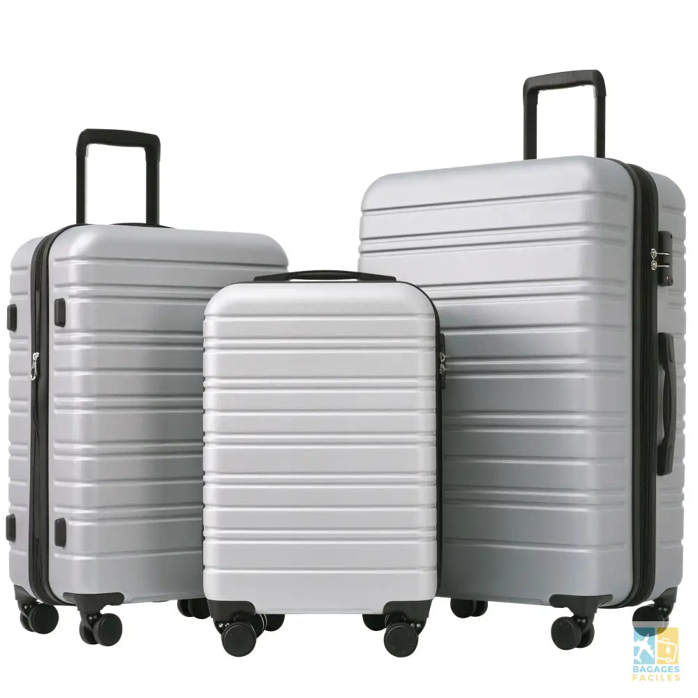 Valise 3-en-1 légère et robuste 51/61/71 cm - Pratique et sécurisée - Bagages Faciles