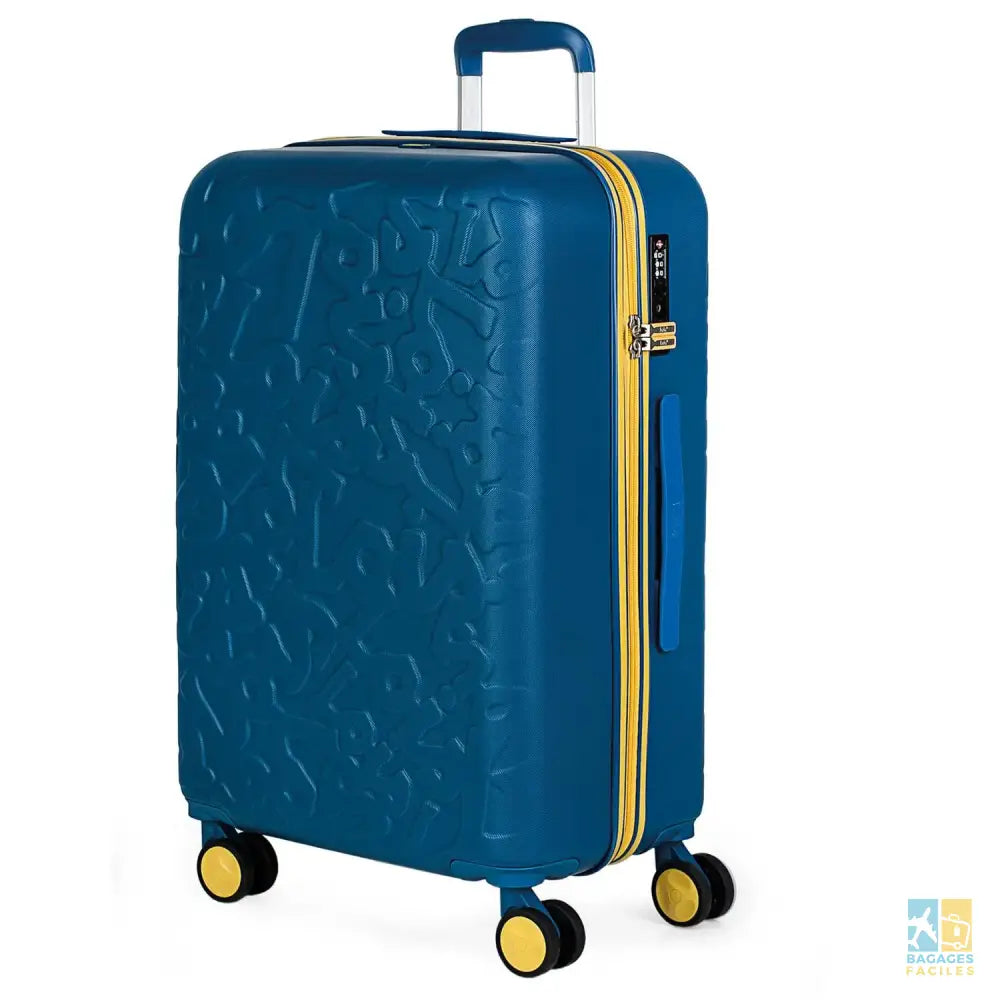 Valise cabine 4 roues ABS rigide 55 cm avec cadenas TSA - Bagages Faciles