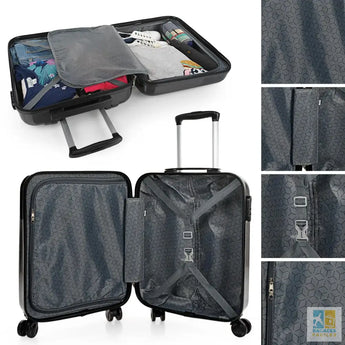 Valise cabine 55x40x20 - légère robuste avec cadenas - 4 roues