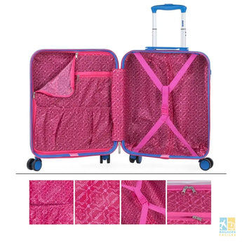 Valise cabine enfant légère, motif pois, TSA, 4 roues - Bagages Faciles