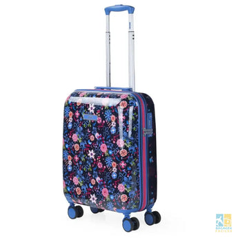 Valise cabine enfant légère, motif pois, TSA, 4 roues - Bagages Faciles