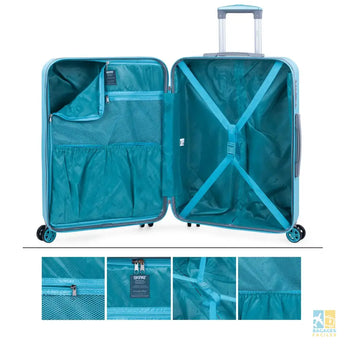 Valise cabine et soute avec port USB et 4 roues double - Bagages Faciles