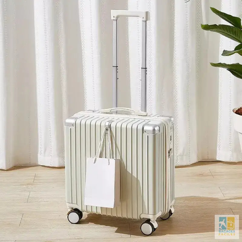 Valise cabine légère avec roulettes silencieuses et serrure 18/20’’